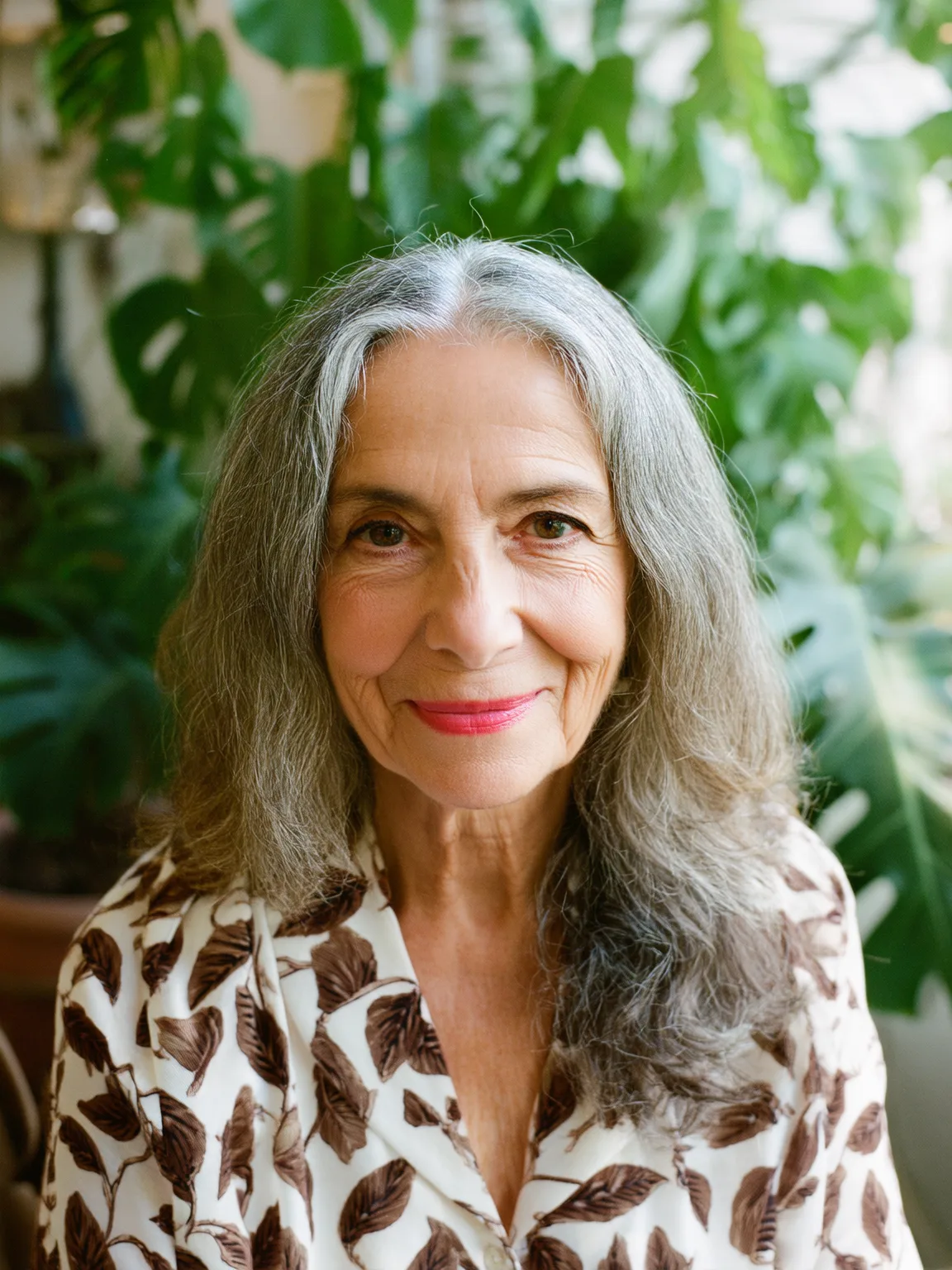 Long Silver Frost Wavy Hair with Gentle Volume